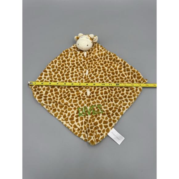 Angel Dear Sleeping Giraffe Lovey Security Blanket Personalized RIVES - Picture 5 of 9